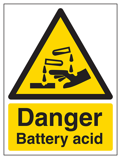 Danger Battery Acid Portrait