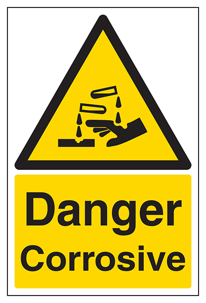 Danger Corrosive Portrait