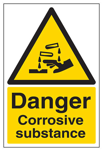 Danger Corrosive Substance Portrait