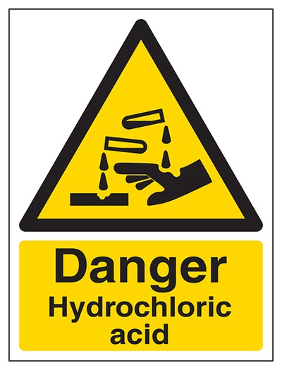 Danger Hydrochloric Acid Portrait
