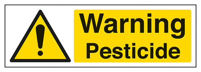 Warning Pesticide Landscape