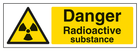 Danger Radioactive Substance - Landscape