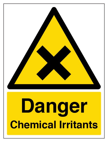 Danger Chemical Irritants Portrait