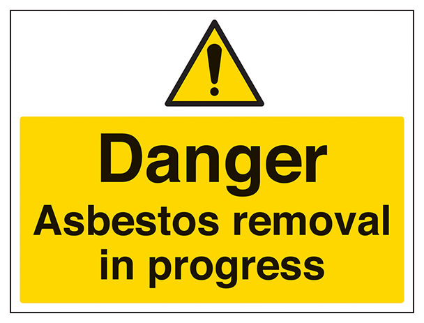 Danger Asbestos Removal Large Landscape