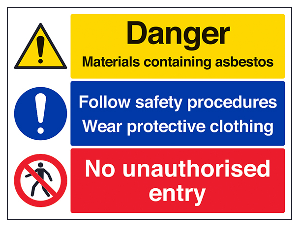 Asbestos Safety Procedures No Entry