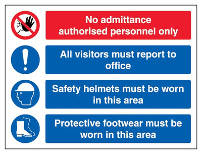No Admittance Authorised Personnel Only Landscape