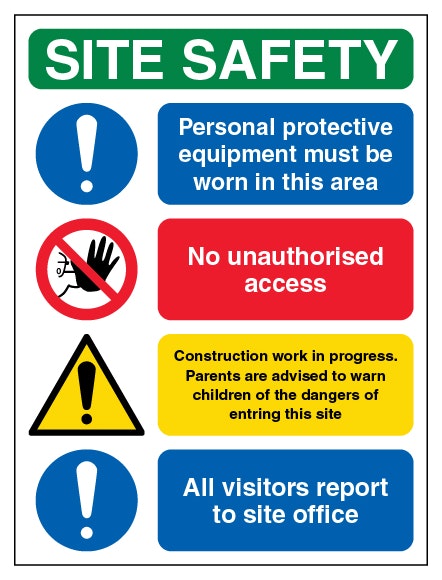 Site Safety Ppe Must Be Worn Portrait