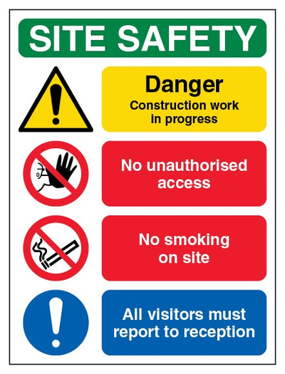 Site Safety Danger Construction Work In Progress Portrait