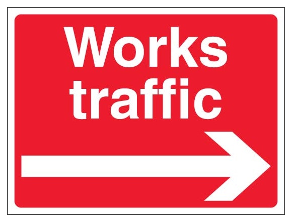 Works Traffic Landscape Red Arrow Right