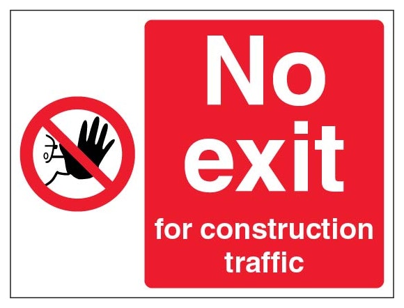 No Exit For Construction Traffic Landscape