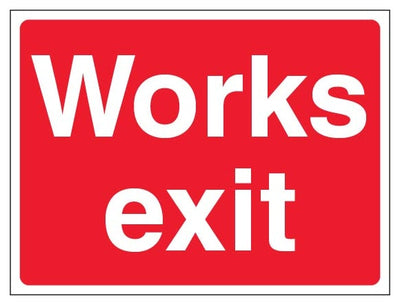 Works Exit Landscape Red