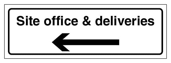 Site Office And Deliveries Narrow Landscape Arrow Left