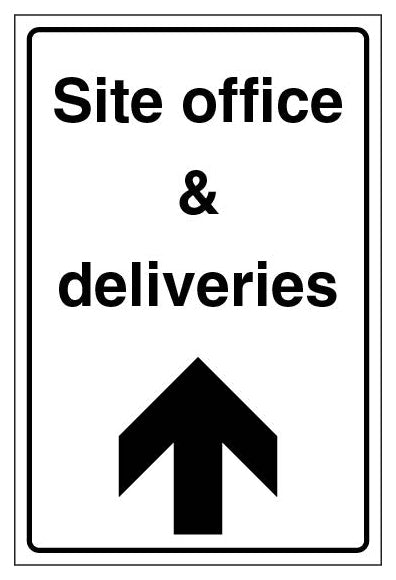 Site Office And Deliveries Portrait Arrow Up