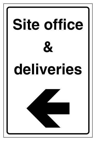 Site Office And Deliveries Portrait Arrow Left