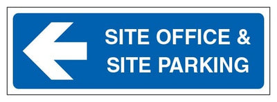 Site Office And Site Parking Narrow Landscape Arrow Left