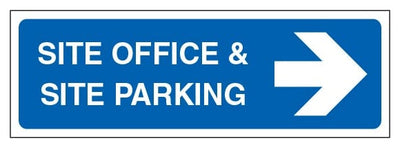 Site Office And Site Parking Narrow Landscape Arrow Right