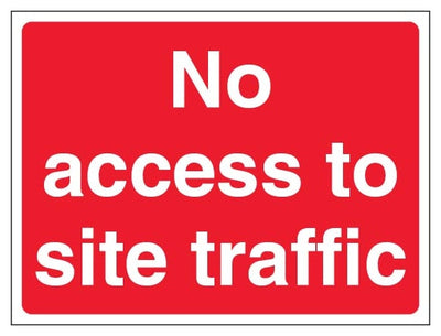 No Access To Site Traffic Landscape Red