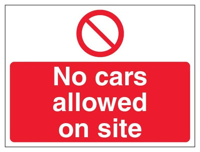 No Cars Allowed On Site Landscape