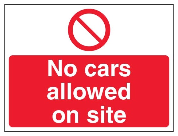 No Cars Allowed On Site Landscape