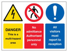 Danger Multi Hazard Area - Landscape