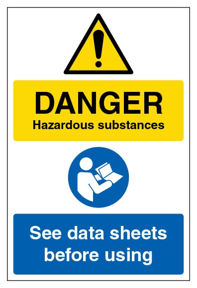 Danger Hazardous Substances Portrait
