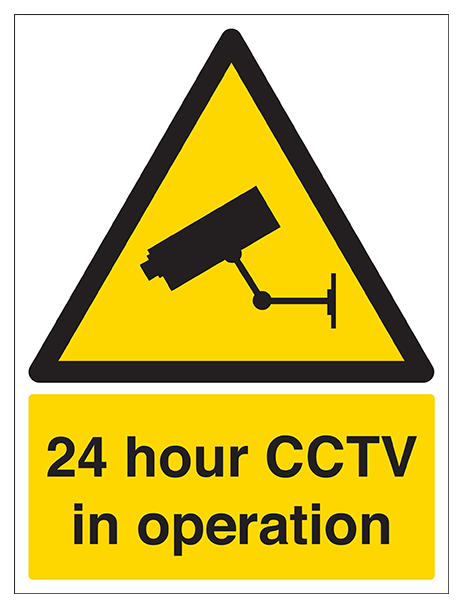 24 Hour Cctv In Operation Portrait