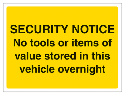 No Tools Or Items Stored In Van Landscape