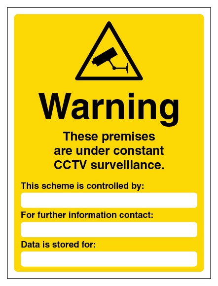 Warning These Premises Are Under Constant Surveillance Portrait