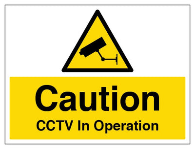 Caution Cctv In Operation Large Landscape