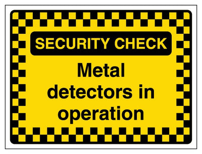 Security Check Metal Detectors In Operation Pattern Border