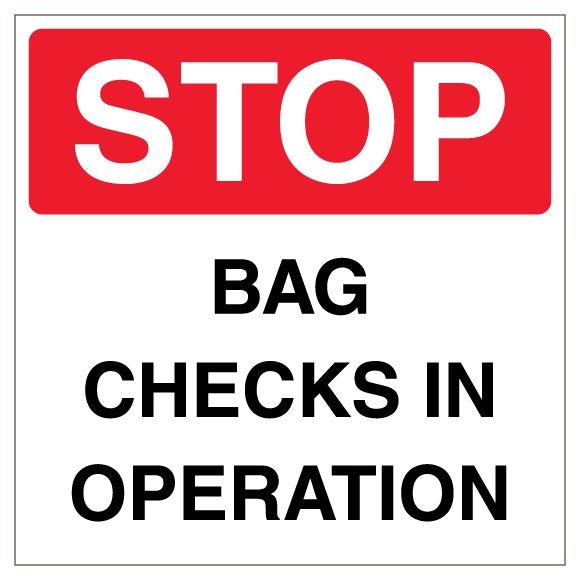 Stop Bag Checks In Operation