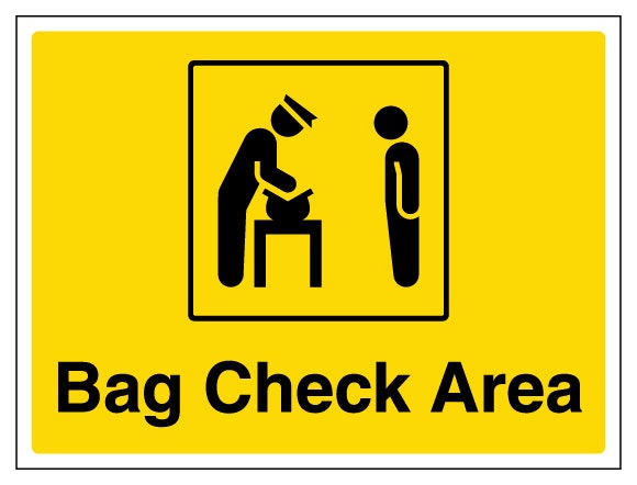 Bag Check Area With Icon Landscape