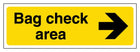 Bag Check Area - Arrow Right