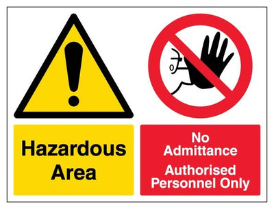 Hazardous Area No Admittance Landscape