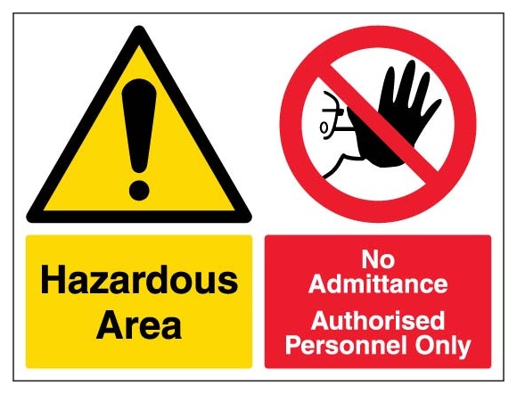 Hazardous Area No Admittance Landscape