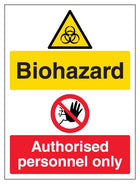 Biohazard/Authorised Personal Only - Portrait