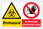 Biohazard/Authorised Personel Only - Landscape