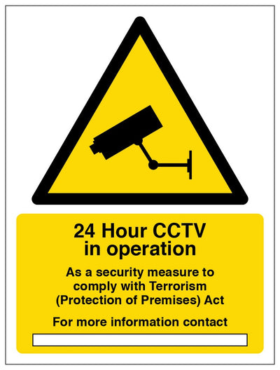24 Hour Cctv In Operation Comply With Terrorism Act