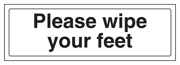 Please Wipe Your Feet Landscape