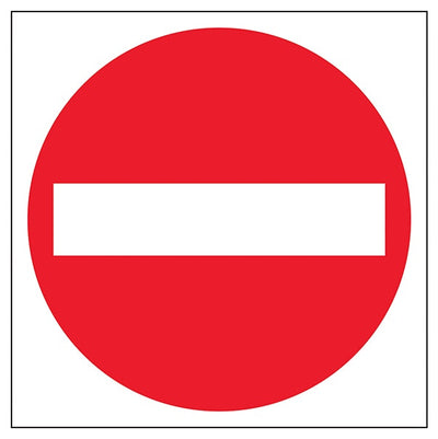 No Entry Symbol Automatic Door