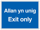 Welsh/English - Exit Only