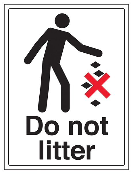 Do Not Litter Portrait