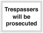 Security Notice - Trespassers Will Be Prosecuted