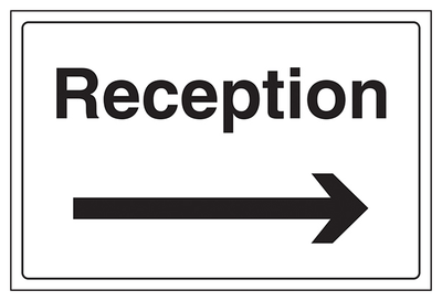 Reception With Arrow Right