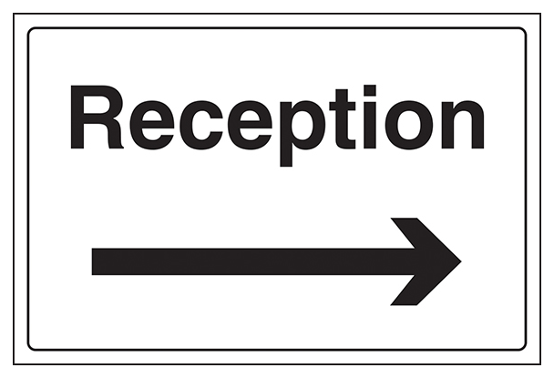 Reception With Arrow Right