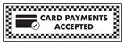 Card Payments Accepted / Card Symbol - Landscape