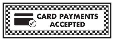 Card Payments Accepted Card Symbol Landscape