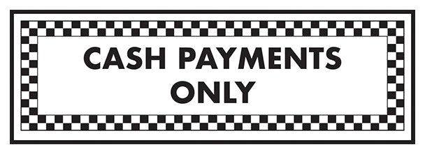 Cash Payments Only Landscape