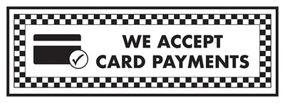 We Accept Card Payments Card Symbol Landscape
