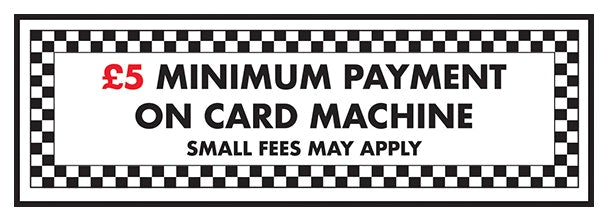 Gbp 5 Minimum Payment On Card Machine